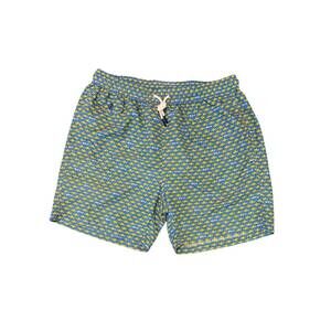 NEW TIKI men's fish bones swim shorts in blue mix